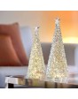 GLAMOR - Silver, Decoratieve lamp Acrylic, moving glitter, 0, 192W LED, height: 33 cm